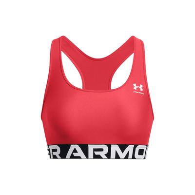 Спортивное нижнее белье HeatGear® Armor с принтом логотипа-буквы, быстросохнущее, женское, оранжево-красное 1383544-814