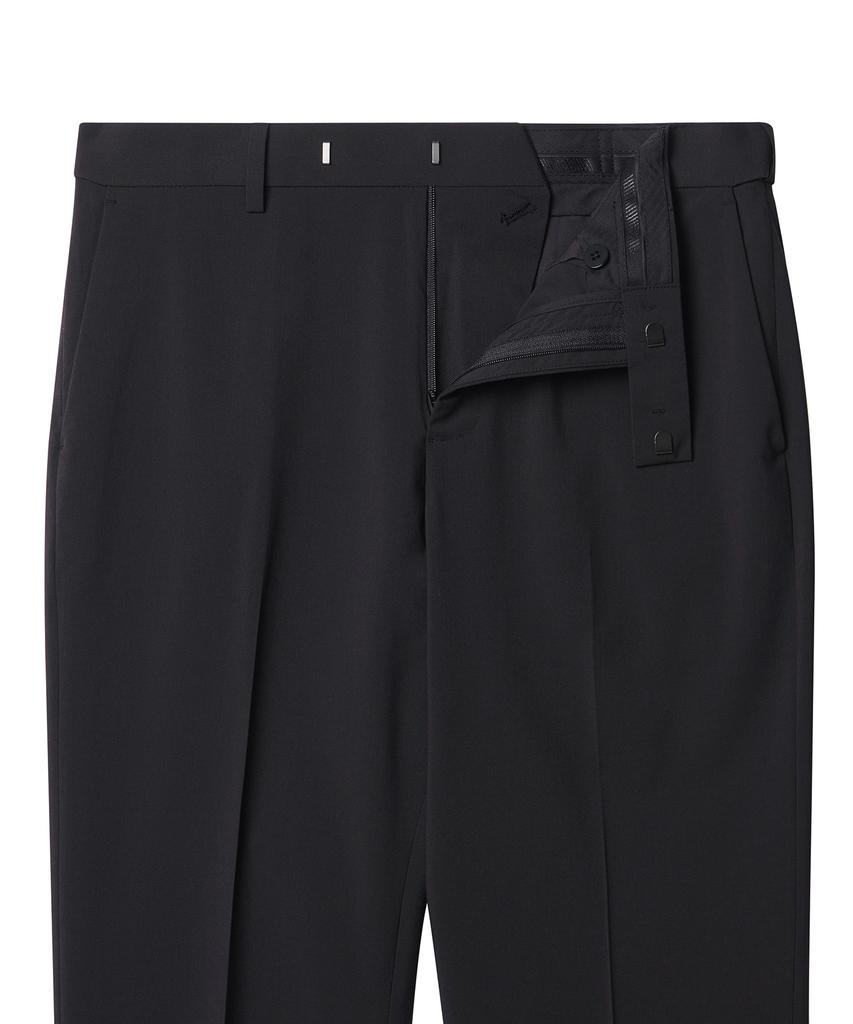 MUSINSA STANDARD [Cooltandard] Semi-Wide Hidden Banding Slacks [Dark Gray]