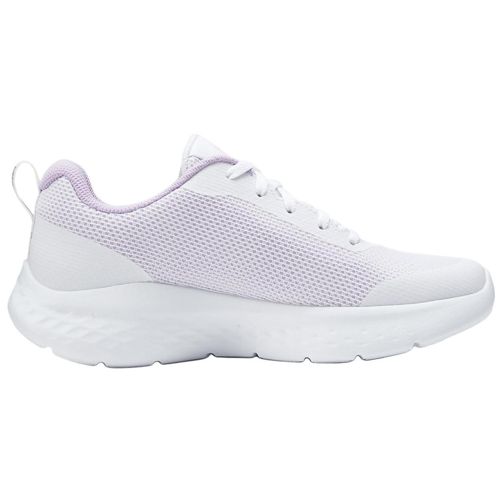 Skechers Go Run Lite Удобные Универсальные Ткань Амортизация Низкие Беговые Кроссовки Женские Кроссовки Белый Фиолетовый 129441-WLV