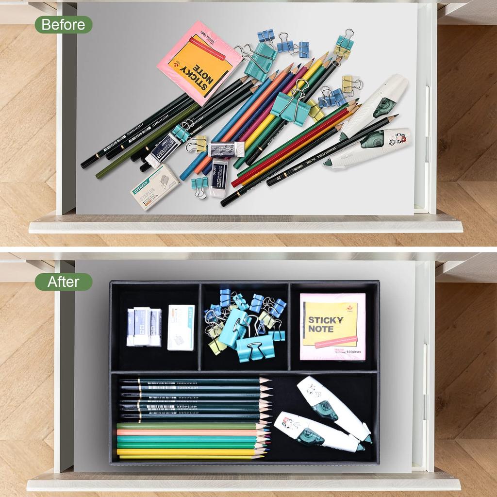 Richblue Хранение Мелких Предметов Настольный Ящик из ПУ Кожи Органайзер для Стола Мелких Предметов Ключи Прихожая Хранение Стильный Лоток, Держатель, Лоток, Лоток,