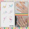 Waterproof Butterfly & Flower Tattoo Stickers for Girls - Durable and Perfect for Arms, Fingers, and Back of Hands