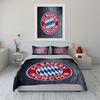 Red and Blue FC Bayern Logo Design Bedding Duvet Cover Set Duvet Cover Pillowcases  (1*Duvet Cover 2*Pillowcases, without duvet insert)