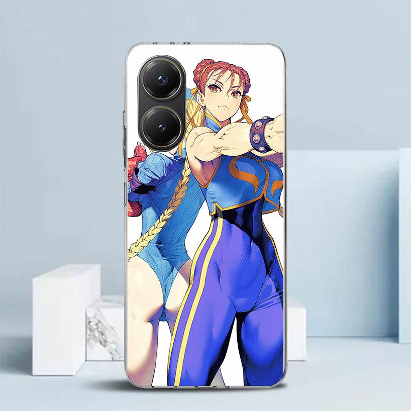 ChunLi S-Street F-FighterS Мягкий чехол для Xiaomi Poco F7 Ultra X7 X6 X5 Pro M7 Чехол для телефона Redmi 15 15C 13 13C 12 12C 10 10C Prin