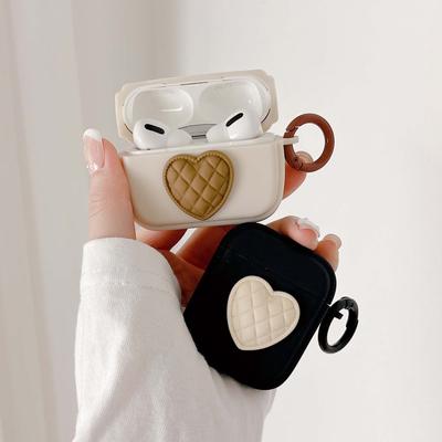 Матовый чехол для наушников Ins 3d Love Relif Heart с милым сердечком для Apple Airpod Pro 1 2 3, беспроводная Bluetooth-гарнитура, зарядное устройство, чехол
