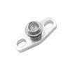 3X AN10 Turbo Oil Return Drain Flange Adapter Kit For Garrett GT28 GT30 GT35 T25 With M8X1.25Mm Bolts Silver