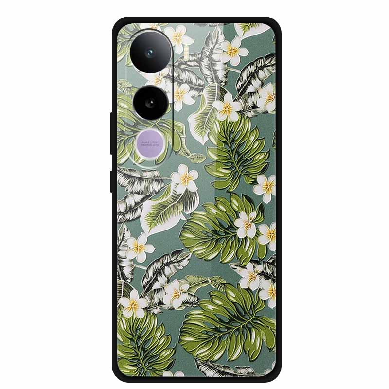 Tempered Glass Cases For Vivo Y400 5G Case 6.67" Painted Hard Back Cover Soft Bumper For Vivo Y 400 2025 Protective Phone Case