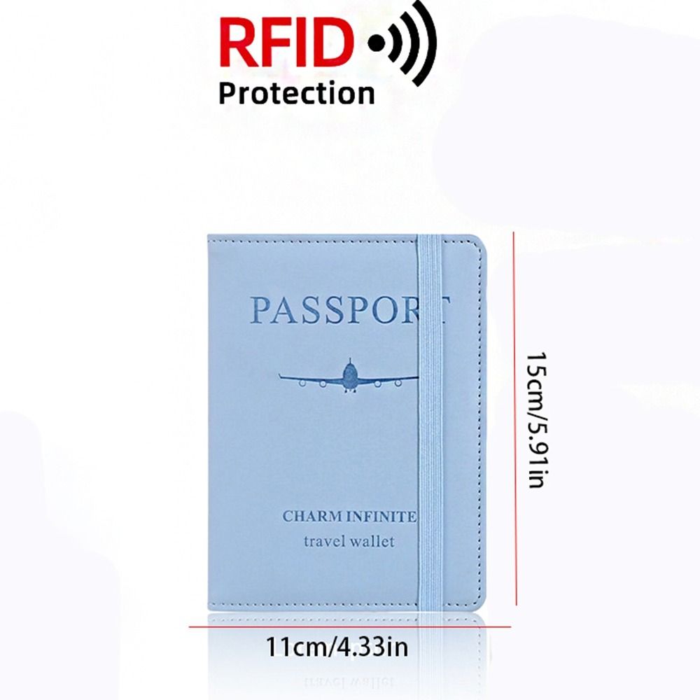 Travel Wallet PU Leather Passport Holder Passport Package PU Passport Clip  Man Women