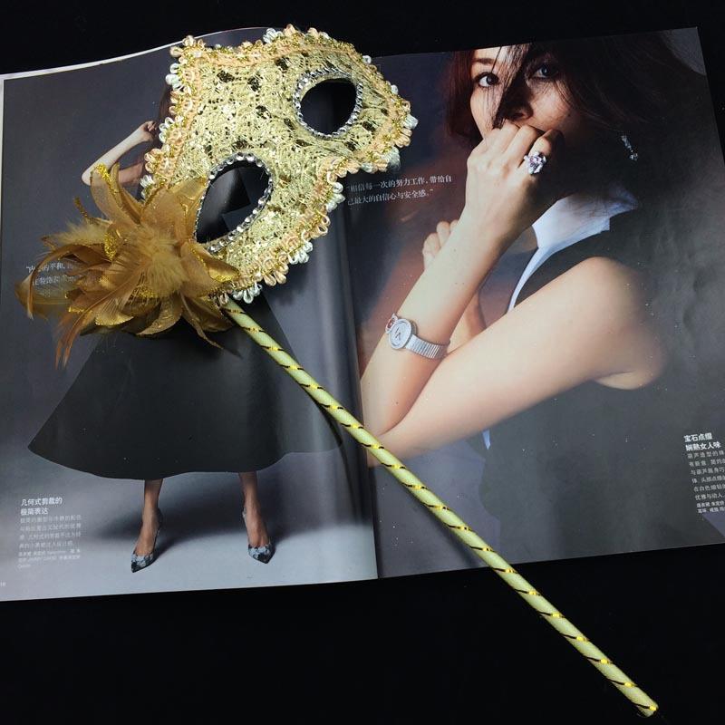 Цветочная ручная маска для женщин и девочек, венецианская принцесса, маскарадные маски