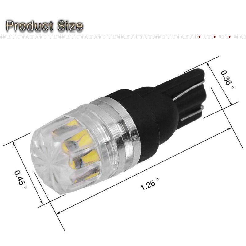 Белые светодиодные лампы T10 2SMD высокой мощности купольные для номерного знака аксессуар