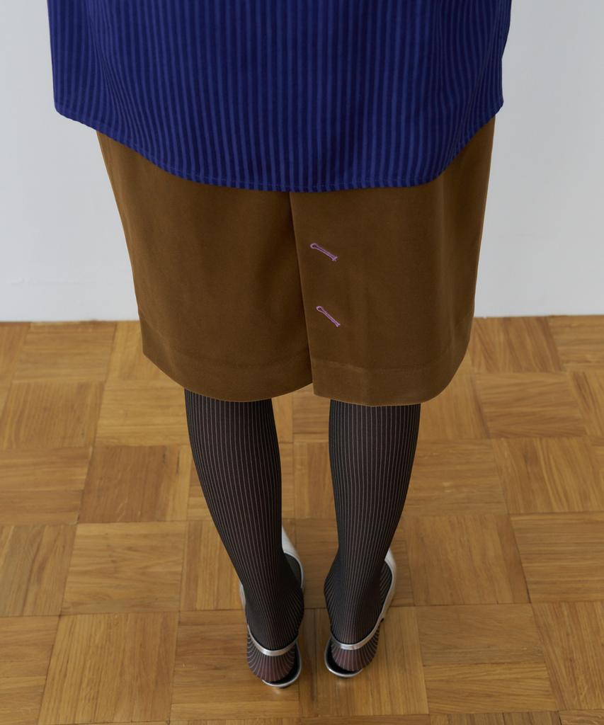 OVERDUEFLAIR Retro-Mood Mid Skirt_Vintage Camel