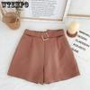 WTEMPO Summer Women's Chiffon Shorts Fashion High Waist Loose Shorts Wide Leg Shorts Casual Shorts Suit Shorts
