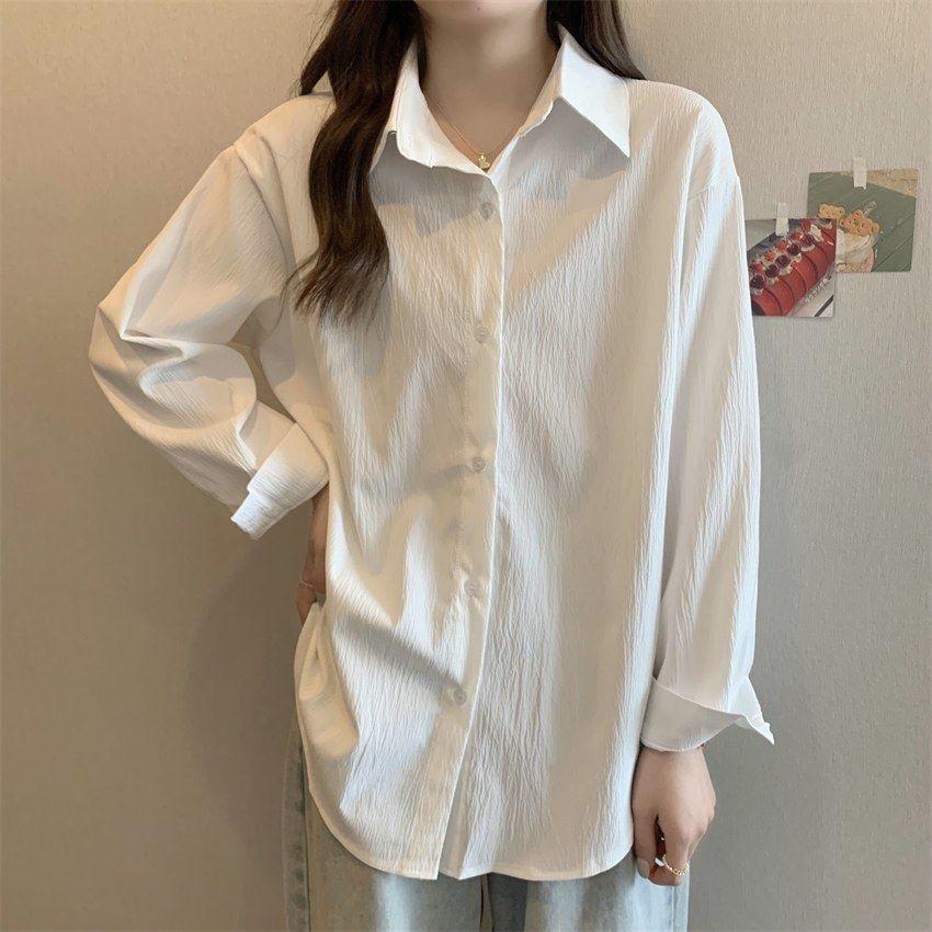 Модное пальто-рубашка во французском стиле с длинным рукавом для женщин