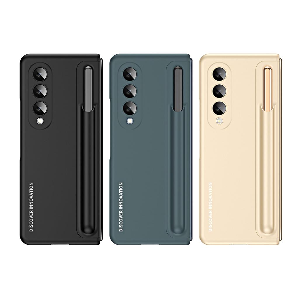 Для Samsung Galaxy Z Fold 4 5g Жесткий чехол с подставкой, противоударный чехол для телефона с держателем для ручки, ультратонкий чехол 2022