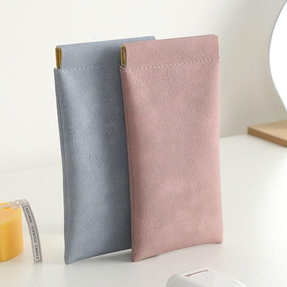 Simple Sunglasses Glasses Bag Soft Sun Glasses Pouch Handbag Eyewear Accessories Women Men