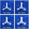 10 шт./лот 4~12 мм пластиковый 120° Y-образный тройник-соединитель для аквариума, адаптер для воздушного насоса, распределитель жидкого газа, садовый шланг для воды в форме пагоды