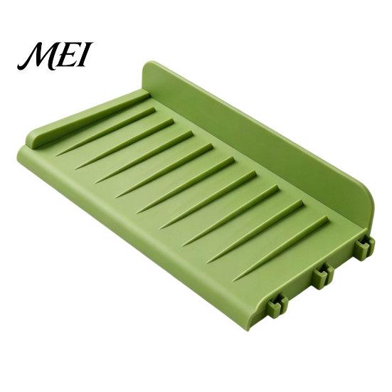 Sink Draining Mat Silicone Kitchen Faucet Mat, Foldable Splash Guard with Suction Cup, Countertop 5 Degrees Slope Water for Bathroom Multi-functional