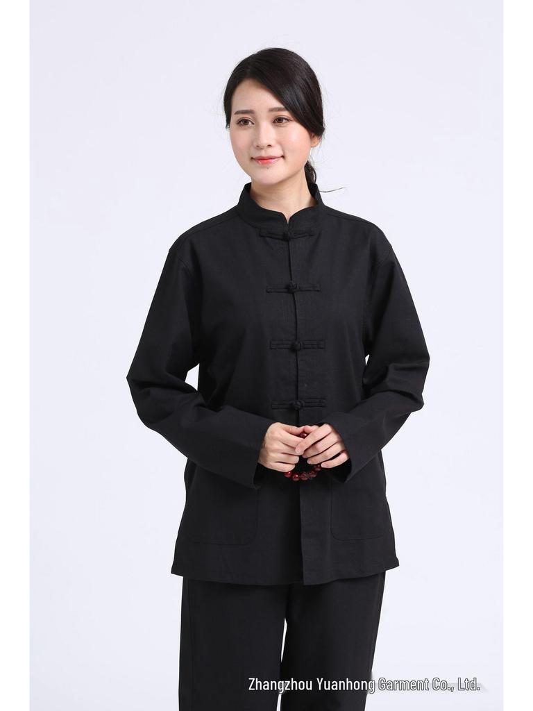 Haiqing Unisex Zen Meditation Clothing Pure Cotton Set for All Seasons