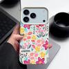 Pink Floral Pattern For iPhone 17 Pro Max Air 16 15 14 13 TPU Soft Case Cover