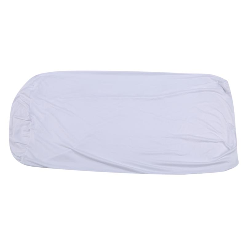 Стрейч Круглая Скатерть Коктейльная Спандекс Скатерть Бар Отель Свадебная Вечеринка Белая Накидка на Стол Диаметр 50 см Белый Черный цвет