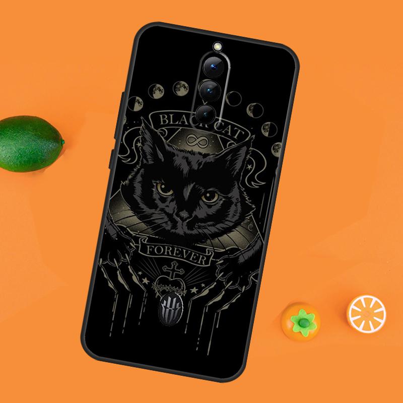 Witchcraft Halloween Cat Dark Witch Case For ZTE Nubia Red Magic 9 Pro 8 8S Pro Plus Red Magic 6 7 6S 7S Pro 5G 5S 6R Cover