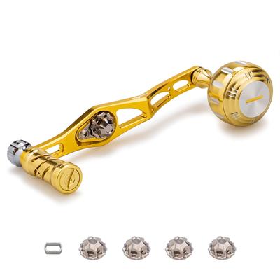 Улучшенная ручка катушки HEIGHTEN SHIMANO DAIWA Abu Bait Reel Universal Gold 70/45 мм V2.0 (Золото серебро (Ручка) & (Ручка)) (128)