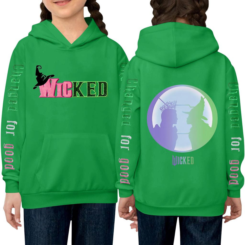 Детский пуловер с длинным рукавом, свободного кроя, с принтом букв, капюшоном на шнурке