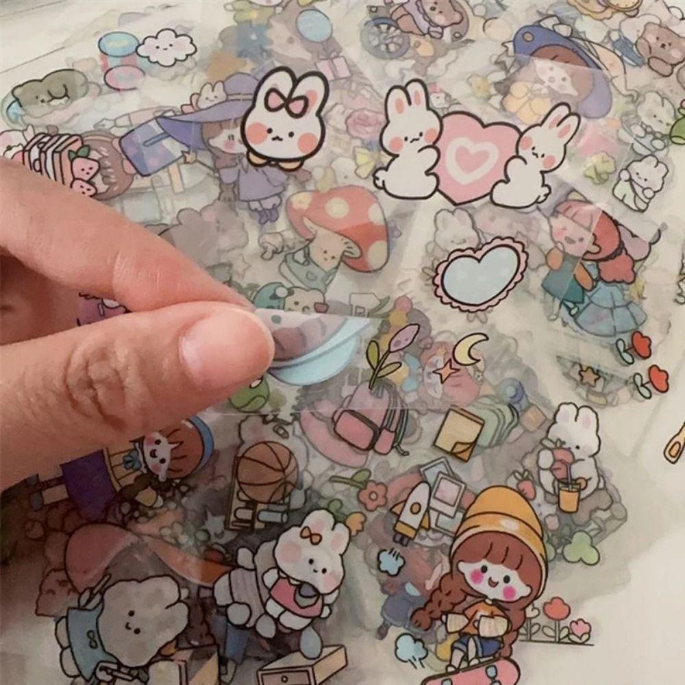 10/20/50 шт. милые мультяшные узоры, ПВХ наклейки, декор для бутылки с водой для детей, мальчиков и девочек