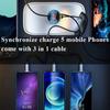 5 In 1 Usb Car Charger 3.0 Quick Charge 150w Super Fast Charging Adapter For Xiaomi Samsung Iphone 13 12 11 Pro Max Ipad Phone
