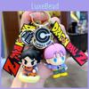 Adorable Dragon Ball Goku Keychain Soft Rubber Anime Key Accessory Creative Car Key Holder