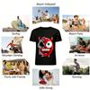 Half Skull Demon Print Streetwear Gothic Trendy Top Pure cotton T-shirt