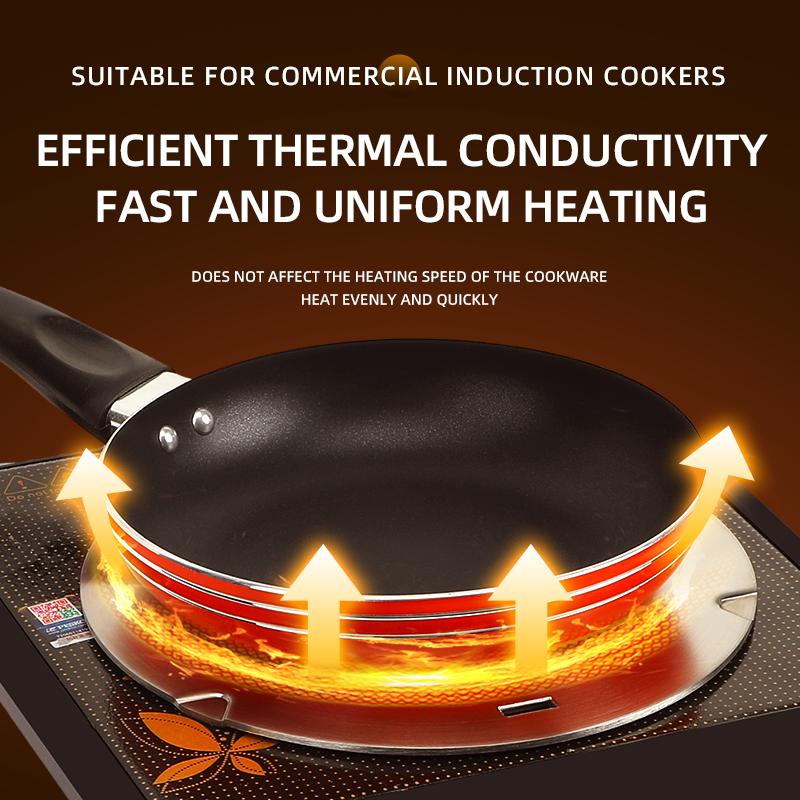 Stainless Steel Eco-Friendly Kitchen Accessories with Heat Conduction Plate Induction Adapter for Cooking 18cm/22cm/26cm Sizes