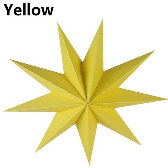 Девять углов бумажный абажур со звездой, подвесной бар, домашний орнамент, декор для рождественской вечеринки