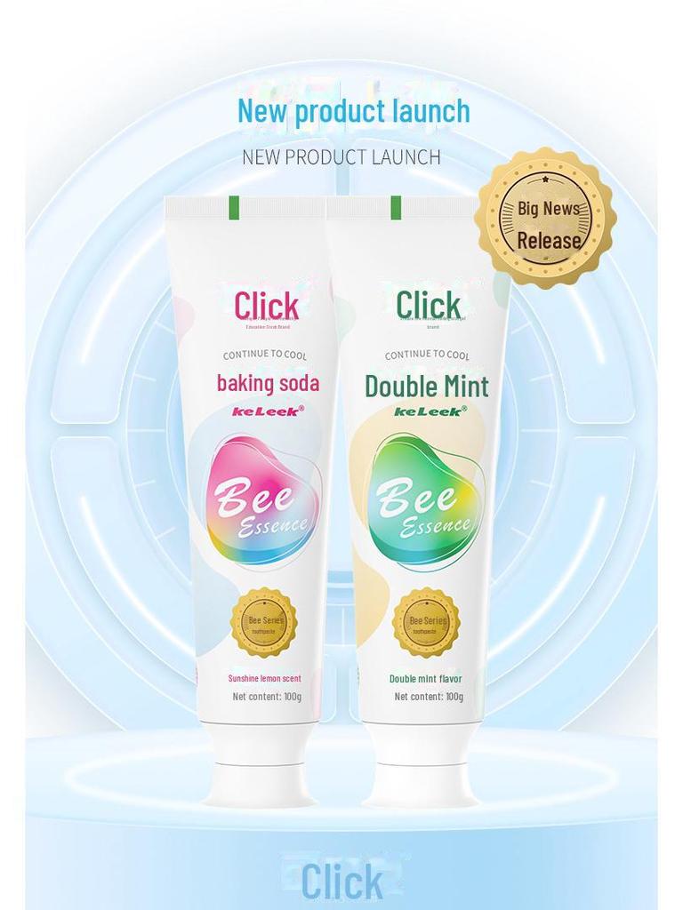 Kelike Bee Venom Whitening Toothpaste Pack - Double Mint & Baking Soda (6-Pack)