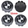BBKR7 Car Thunder black white Logo Front Hood Emblem 82mm+Rear Badge 74mm+Wheel Hub Cap 68mm+56mm steering wheel sticker For All BMW