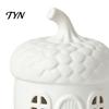 Seasonal Indoor Room Accents 2Pcs/Set Lighted Whimsical House Ornaments, Light-Up Pumpkin Figurine, Halloween Table Fairy Tale Home Decor Centerpiece