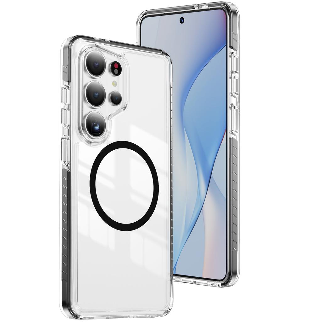 Защитный чехол для Samsung Galaxy S26 Ultra S25 Plus S23 S24 Ultra S25 FE S 26 Жесткий прозрачный магнитный чехол для телефона Funda