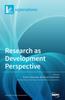 The Research As Development Perspective Book