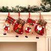 Small Christmas Stockings Christmas Tree Ornaments Christmas Candy Gift Bag Socks Merry Christmas Santa Claus Snowman Elk