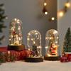Creative Christmas Night Light: Santa Claus Ornament with Plastic Cover for Home Decor