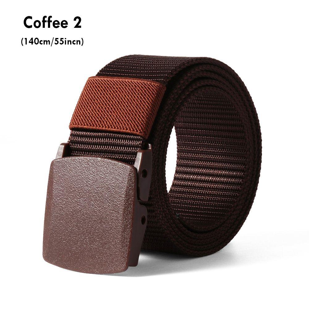 Casual Metal-free Security Check Tactical Waistband Nylon Waist Belt Military Web Belt for Fat Man