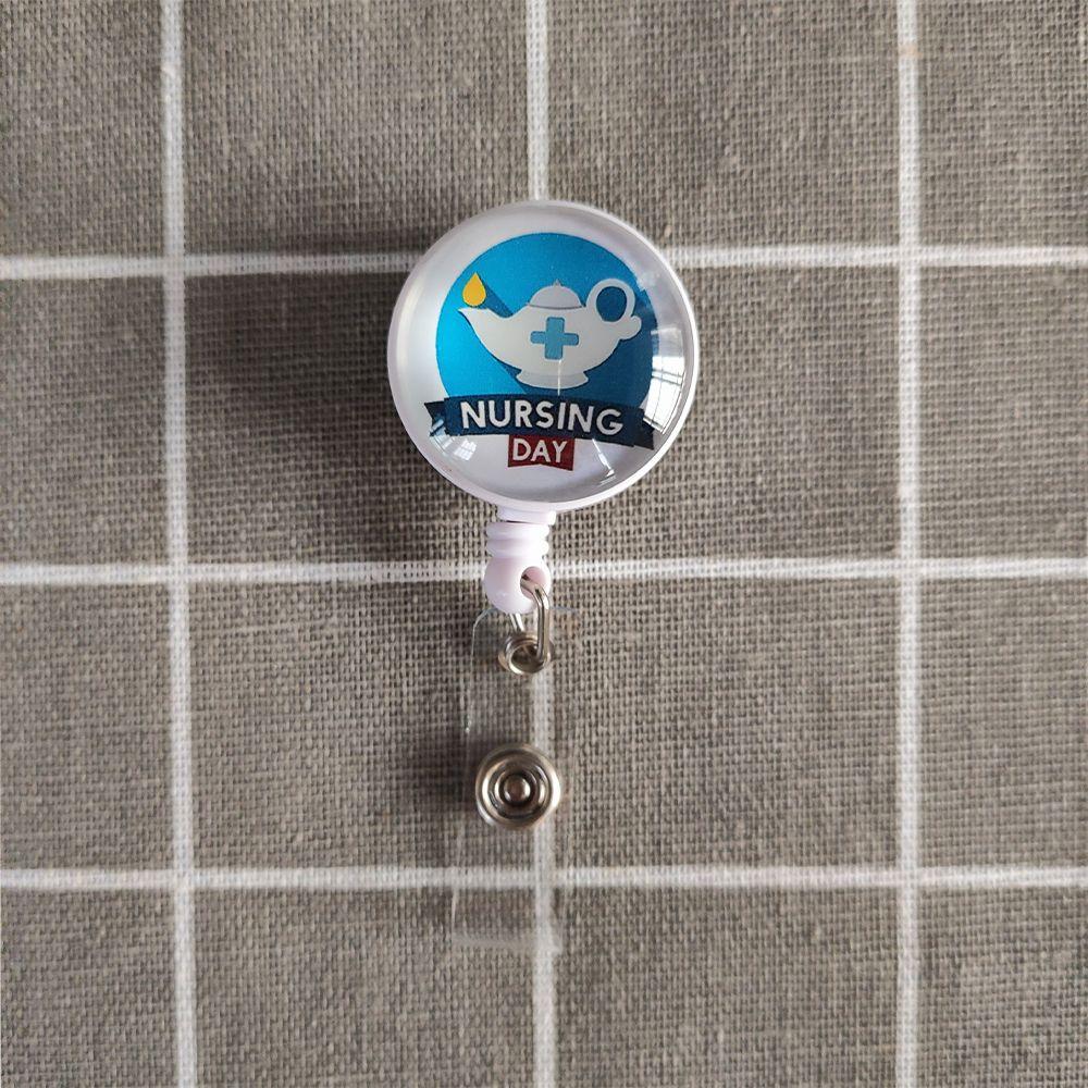 9 стилей рабочий бейдж с выдвижным держателем для медсестры, милый бейдж для медсестры с поворотным зажимом