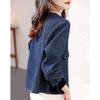 Retro Xiaoxiangfeng Autumn Clothing New Autumn Casual and Thin Short Denim Jacket