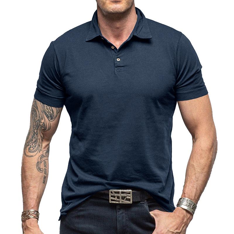Men's Short Sleeve Polo Shirts Casual Slim Fit 3-Button Polos Tee Tops Collared T-Shirt for Men Summer Lightweight Athletic Business Work Golf Shirts