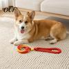 Interactive Dental Chew Toys Bungee Dog Tug Toy, Woven Ring with Long Handle, Teeth Easy Grip Toy Cleaning for Medium Large Dogs, Care of War