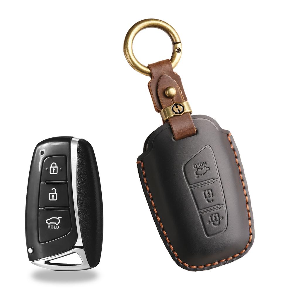 Ретро чехол для ключей для корейских моделей Hyundai IX45Hyundai Amazon чехол для ключей от машины из натуральной кожи