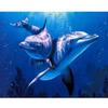 Frame Painting By Numbers Kits For Adults Kits Dolphin Diy Crafts Coloring By Numbers Acrylic Paint On Canvas For Home Decors 40x50