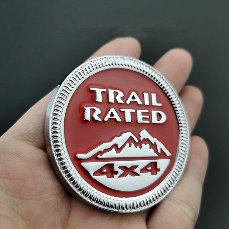 Металлические наклейки с эмблемой 4X4 Trail Rated для Wrangler, Patriot, Grand Cherokee - Разные цвета