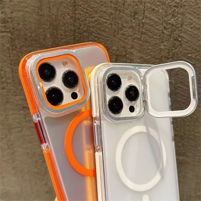 Лазерный конфетный красочный чехол для телефона Magsafe для iPhone 16 15 14 13 12 11 Pro Max Plus беспроводная зарядка пленка для объектива чехол для телефона