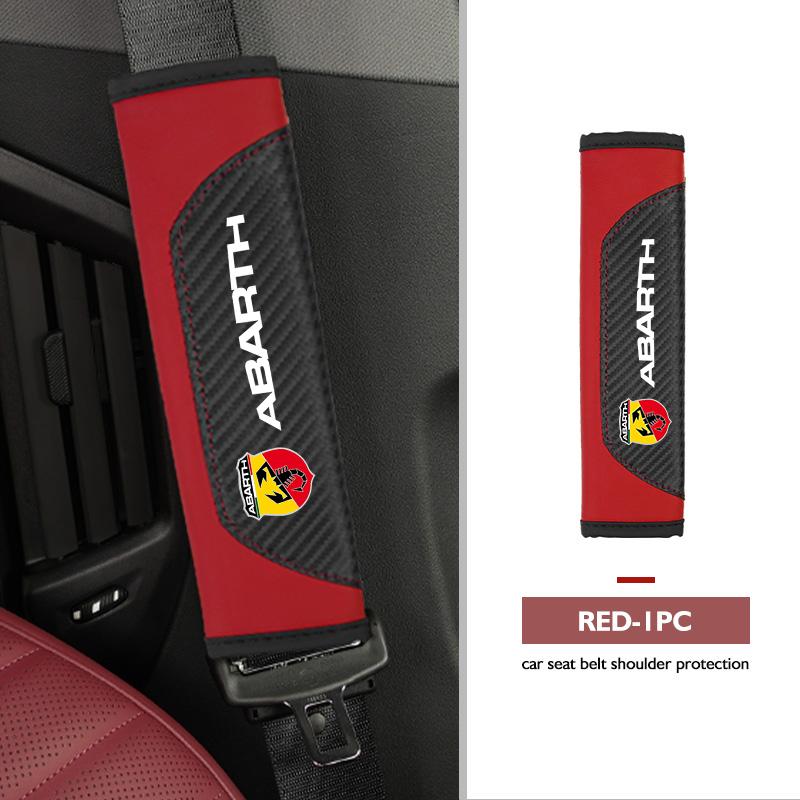 Для автомобиля Abarth Накладка на плечевой ремень сиденья Защитная накладка на ремень безопасности Аксессуары для салона Авто FIAT 500 FR 500X Grande Punto Tipo