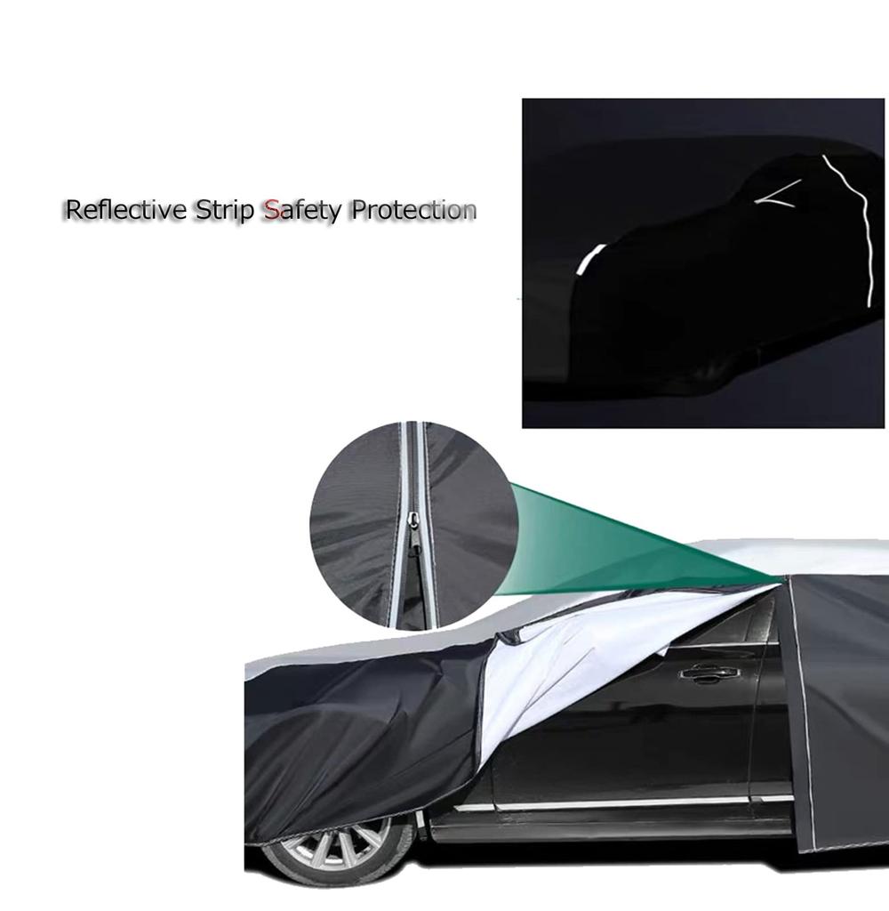 Lightbuddy Car Cover for Station Wagon Premium Car Body Cover with UV and Windproof Specially Designed for Rearview Mirrors Mercedes-Benz C-Class